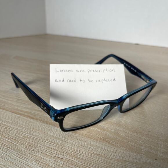 Ray-Ban RB1530 3667 Eyeglasses Rectangular Blue Full Rim 48-16-130 Frames Only - Picture 1 of 10